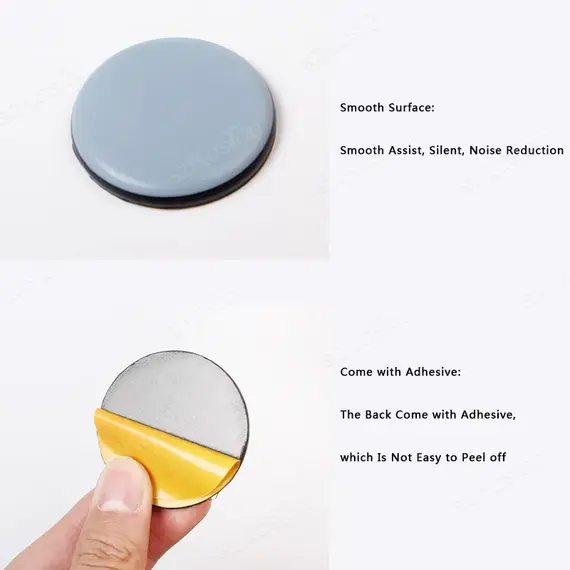 20PCS Furniture Slider Pads Table Chair Leg Sliding Block Anti Scratch Easy Move Heavy Furniture Leg Mat Thickened Moving Pads