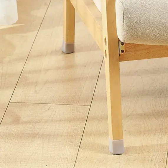Universal Silicone Chair Leg Protectors Anti-Slip, Noise-Reducing, Scratch-Resistant Floor Protectors for Chairs & Stools