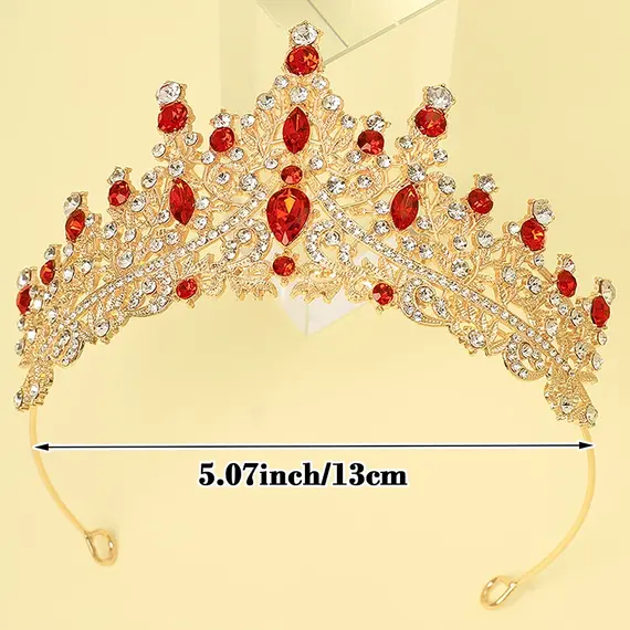 1 Piece of Multi-Color Crown Headband Suitable for Girls to Wear at Birthday Parties and Wedding Performances