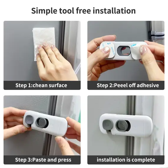 1/2/3/5pcs Child Safety Cabinet Lock Security Protection Home Refrigerator Safety Buckle Baby Anti-Pinch Hand Drawer Door Locks