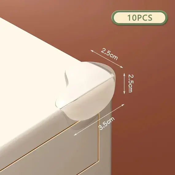 10pcs Baby Safety Silicone Protector Table Corner Edge Protection Cover Electric Socket Children Anticollision Guards