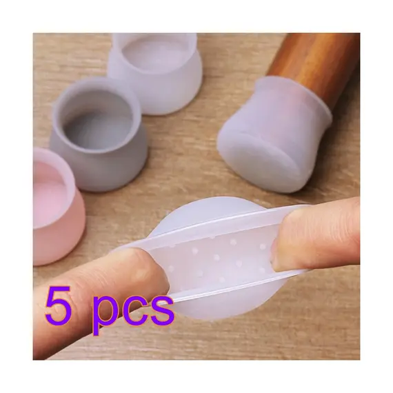 Universal Silicone Chair Leg Protectors Anti-Slip, Noise-Reducing, Scratch-Resistant Floor Protectors for Chairs & Stools