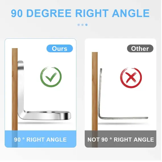 40/20pcs Stainless Steel L Brackets - Small Right Angle Corner Brace for Shelves, Wood Furniture, Chair, Furniture Accessories