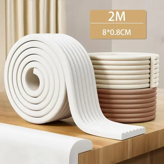 2M Baby Safety Protection Strip Table Desk Edge Guard Strip Corner Protector Furniture Corners Children Safety Foam Protection