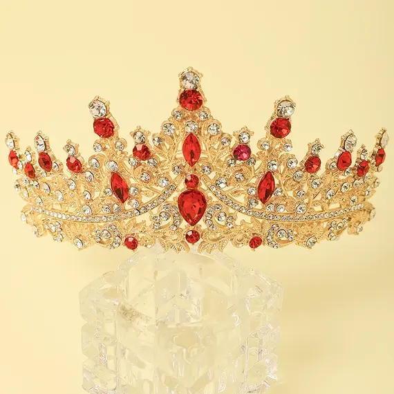 1 Piece of Multi-Color Crown Headband Suitable for Girls to Wear at Birthday Parties and Wedding Performances