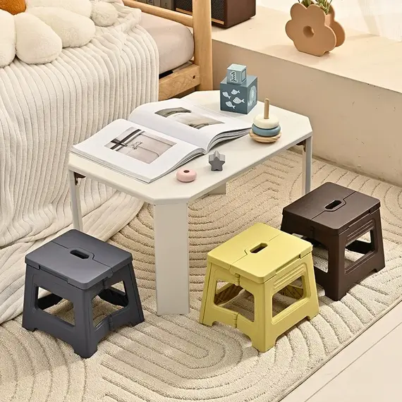 New Lightweight Space Thickened Folding Stool, Portable Home Outdoor Camping, Magza Fishing, Simple and Integrated Design