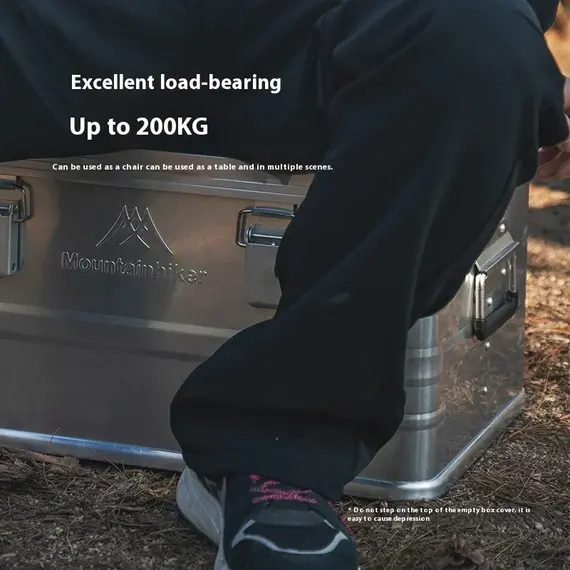 MOUNTAINHIKER 20L 30 48L 50L 80L 96L Camping Picnic Travel Box Accessories Storage Bag Hiking Aluminum Alloy Large Capacity Box