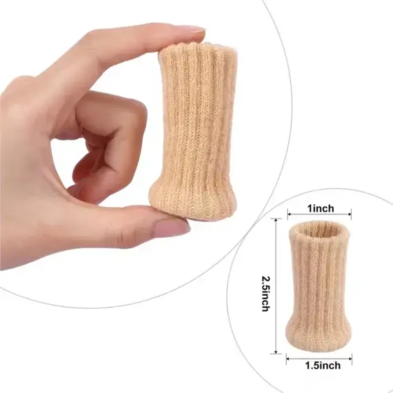 16/24Pcs Chair Legs Socks Knitted Furniture Feet Floor Protectors Anti-slip Pads Silent Thicken Table Chair Leg Socks Covers