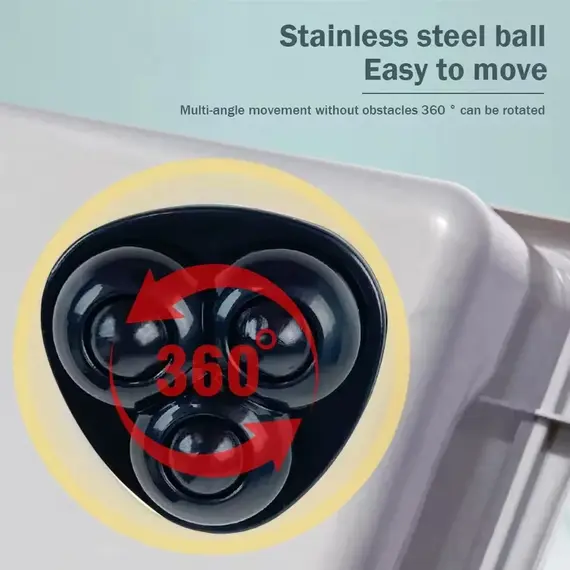 Heavy-Duty Mini Rolling Wheels with 360° Swivel Base Bearings for Furniture Cabinets Storage Box Workshop