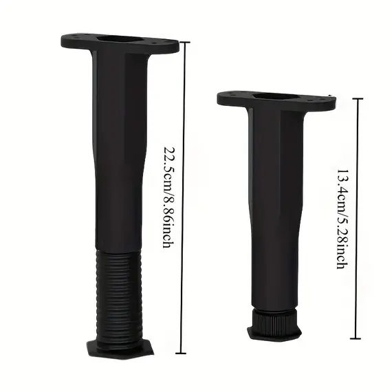 4PCS Adjustable Bed Frame Support Legs, Heavy Duty Furniture Replacement Legs for Bed, Sofa, Desk, Dresser