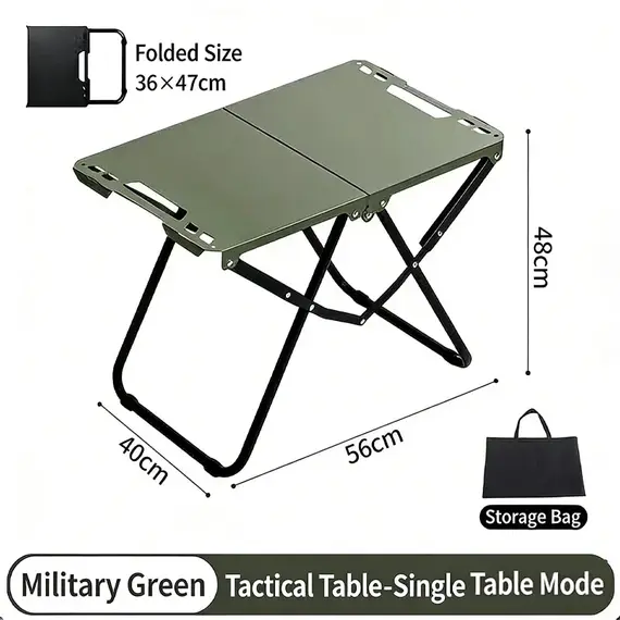 Outdoor tactical table multifunctional folding table camping lightweight small tea table picnic table camping equipment