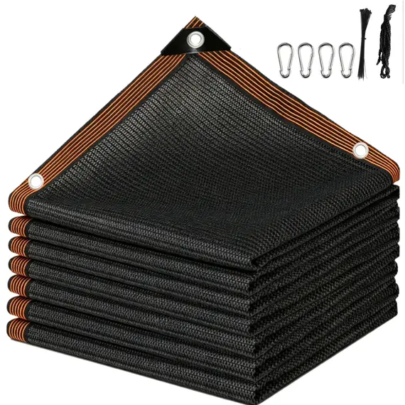 PE Sun Shade Net Anti-UV Canopy Heavy Duty Sunshade Sheet Cover with Grommet Multi UV Protection For Outdoor Terrace Plant Garde