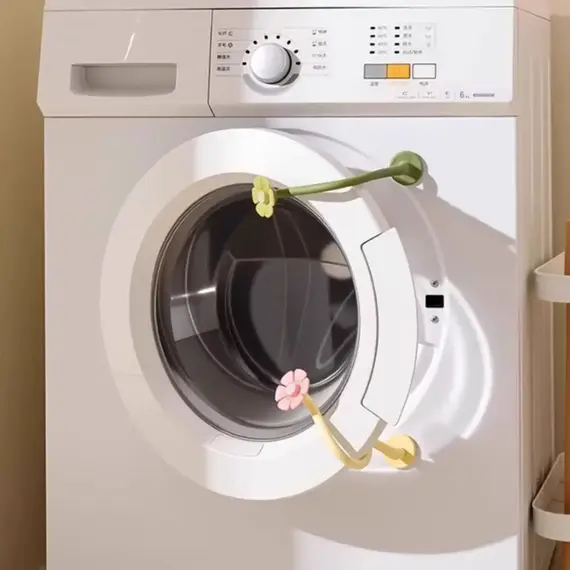 Magnetic Washer Door Prop-Stabilizer Ventilation and Mildew Prevention Ventilation Limiter Washing Machine Door Support Rod