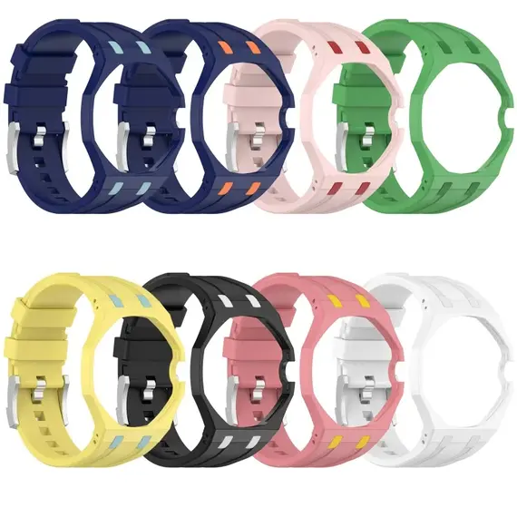 2-in-1 PC Case+Silicone Strap for Swatch X AP Roya Po Pocket Watch Change To Wristwatch Integrated Modification Accessories