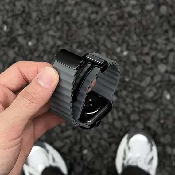 Ocean Strap for Apple Watch 10 9 8 7 Ultra Band 46mm 45mm 49mm 44mm 41/42mm Silicone Magnetic Sport Bracelet iWatch Series SE 6