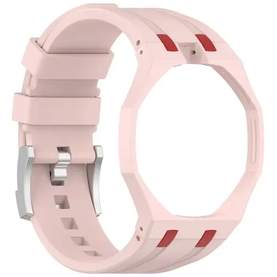 2-in-1 PC Case+Silicone Strap for Swatch X AP Roya Po Pocket Watch Change To Wristwatch Integrated Modification Accessories