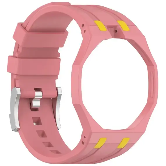 2-in-1 PC Case+Silicone Strap for Swatch X AP Roya Po Pocket Watch Change To Wristwatch Integrated Modification Accessories