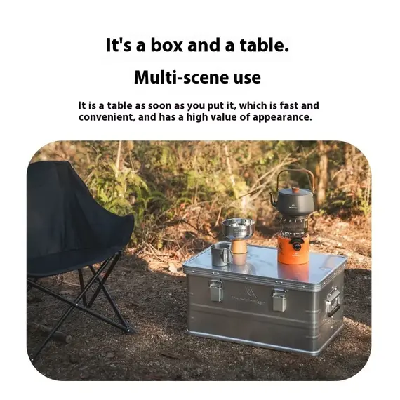MOUNTAINHIKER 20L 30L 48L 50L 80L 96L Large Capacity Box Camping Picnic Travel Box Hiking Aluminum Alloy Accessories Storage Bag