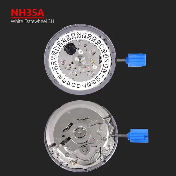 Japan Genuine NH35 Automatic Mechanical Movement High Accuracy 24 Jewels Mod Watch Replacement NH35A Date at 3:00