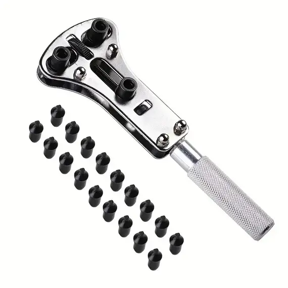 3 Claw Watch Case Opener Adjustable Screw Back Remover Wrench Repair Tool Part Maintenance Kit Bottom Cover Rear Replace Battery