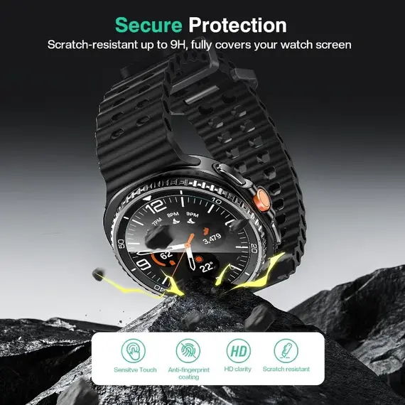 2PCS Tempered Glass For Samsung Galaxy Watch 8 Classic/8 40mm 44mmCover Anti-Scratch Screen Protector With Tool Easy Install Kit