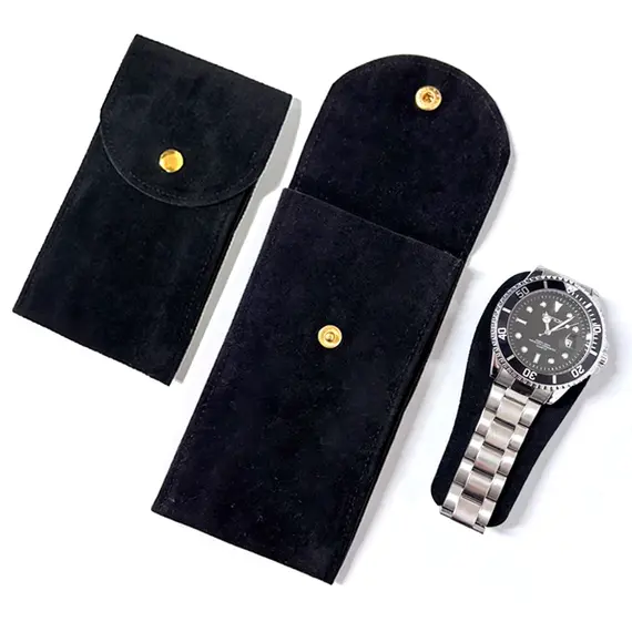 Embers Watch Bag Blue Black Green Watch Box Flannelette Gift Box Travel Storage Case Durable Portable Watch Dust Protection Case