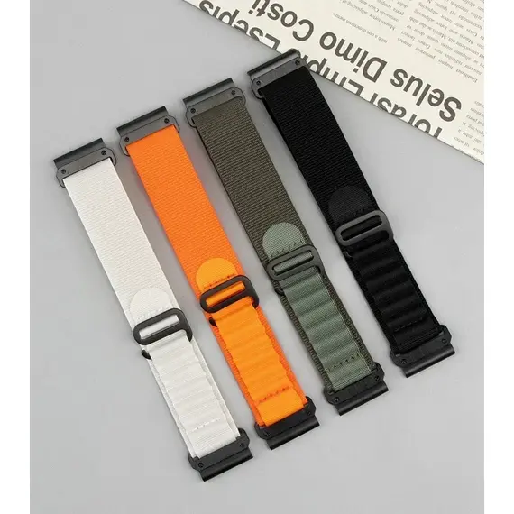 22mm 26mm Nylon Quick Fit Strap for Garmin Fenix 9 7X 8X 8 7 Pro Fenix 6X 6 5X Tactix 8 7 9 Forerunner 965 Enduro 3 Loop Band