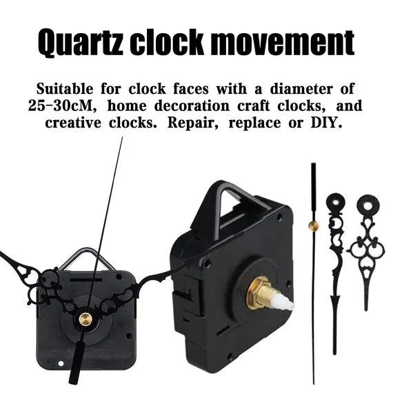 Quartz Clock Movement Mechanism Exquisitely Crafted Tool with Durable Material Suitable for Replacing Broken Parts