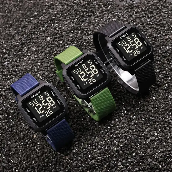 Outdoor Sports Kids Watches Multifunctional Alarm Clock Boys Digital Wristwatches Waterproof Luminous Military Electronic Watch