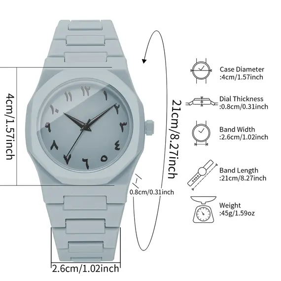 1/5PCS Fashion Plastic Strap Men Business Watches Casual Analog Sports Quartz Watch For Mens Clock Reloj Hombre