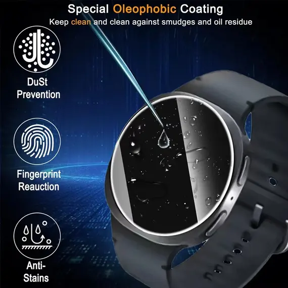 Tempered Glass Protector For Samsung Galaxy Watch 9 8 44mm 40mm HD Screen Protector Galaxy Watch 8 Classic 46mm Accessories