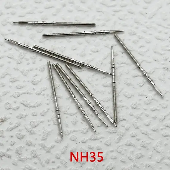 Steel Crown Stem Replacement For The NH35 Movement  Compatible With NH34 NH35 NH36 NH38 NH39 NH70 and NH72 Movements Parts