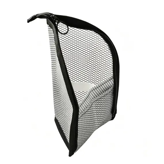 Standing Mesh Toiletry Bag Women Portable Cosmetic Makeup Organizer Travel Waterproof Toothbrush Storage Case Beauty Pouch
