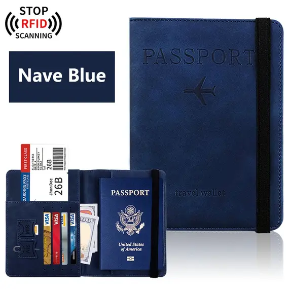 Passport Holder for Travel Essentials  Passport Wallet Cover Case for Travel  Accessories,Passport Book Holders for Women/Men