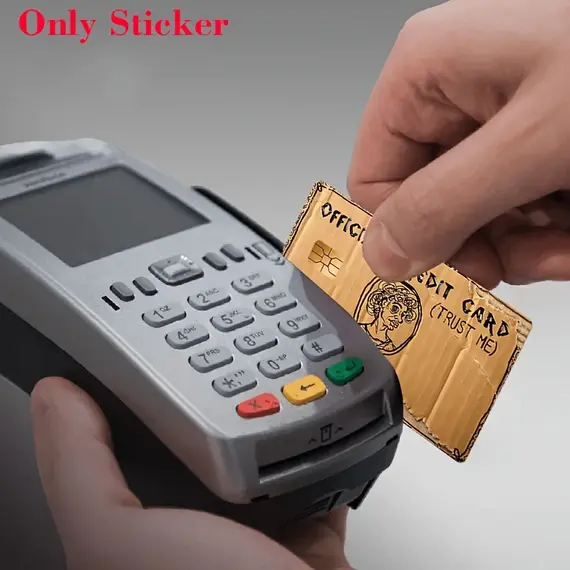 Funny Credit Card Sticker 2D Flat Skin PVC Waterproof Debit Card Cover Decal Bank Card Protector No Bubble EBT Gift