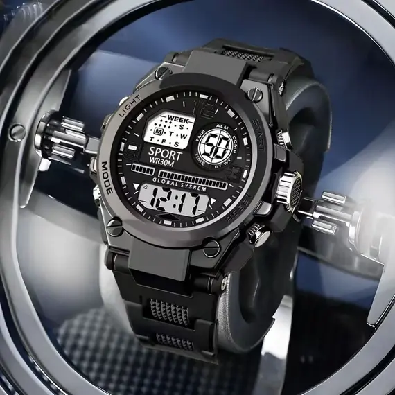 Trendy Men's Multifunctional Sports Student Electronic Watch Is the Best Choice for Gift Giving