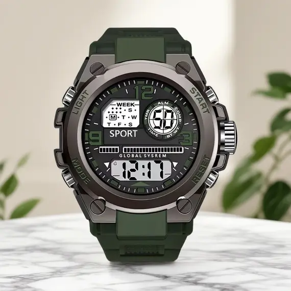 Trendy Men's Multifunctional Sports Student Electronic Watch Is the Best Choice for Gift Giving