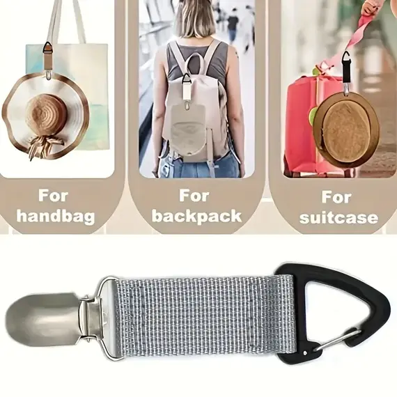 Outdoor Travel Straw Hat Clip Portable Hat Clip Multi-Purpose Outdoor Storage Clip