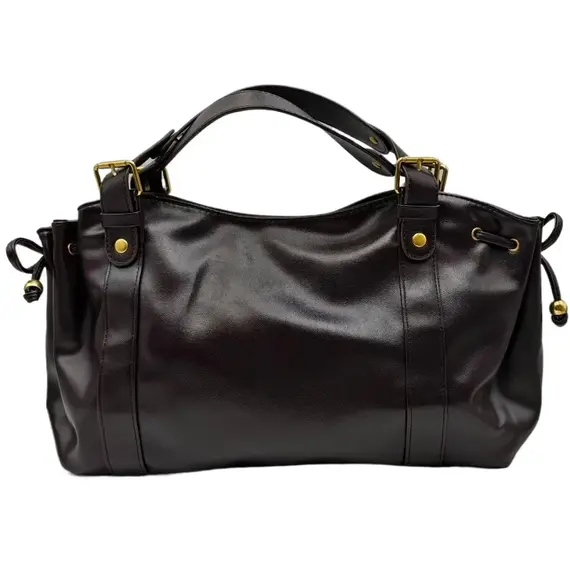 Women's Simple Crossbody Bag Elegant And Versatile Boston Style Work Interior Polyester Soft Handbag