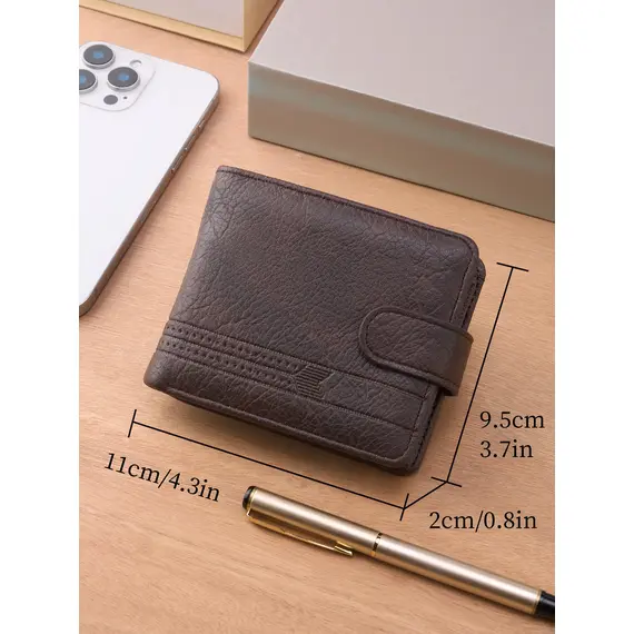 Men Wallets Leather Zipper Purse Man Slim Card Horders Quality Male Short Multi-card Wallet Coin Pocket Purse