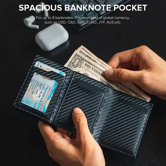 Automatic Pop Up Wallet RFID Blocking Multicolor, Slim Aluminum Metal Ejector Minimalist Credit Card Holder Case for Men