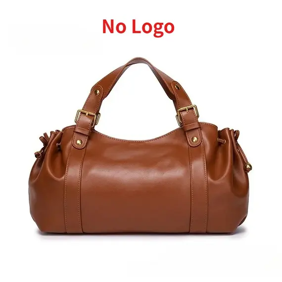 Women's Simple Crossbody Bag Elegant And Versatile Boston Style Work Interior Polyester Soft Handbag