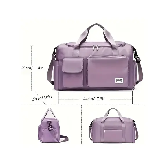 UNIXINU Carry On Travel Bag Large Capacity Weekender Overnight Duffle Bags with Shoe Compartment Sports Fitness Bags for Women