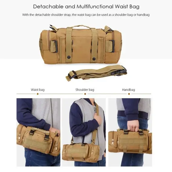 Outdoor Multifunctional Waist Bag Sport Waist Bag Camouflage Pocket Bag Climbing Waist Bag