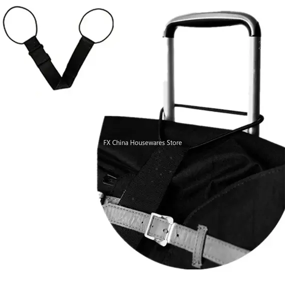 Elastic Adjustable Luggage Strap, Bungee Travel Security Belt, for Carry On, Secure Baggage Transport