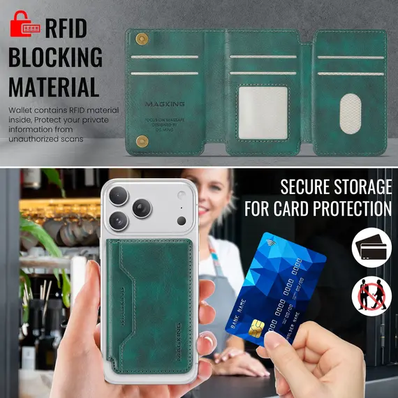 MagSafe Wallet RFID Blocking Magnetic Card Holder