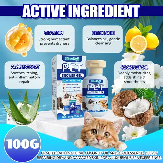 Hypoallergenic Shampoo & Conditioner For All Breeds Of Cats And Dogs (Suitable For Border Collies, Poodles, Etc.)