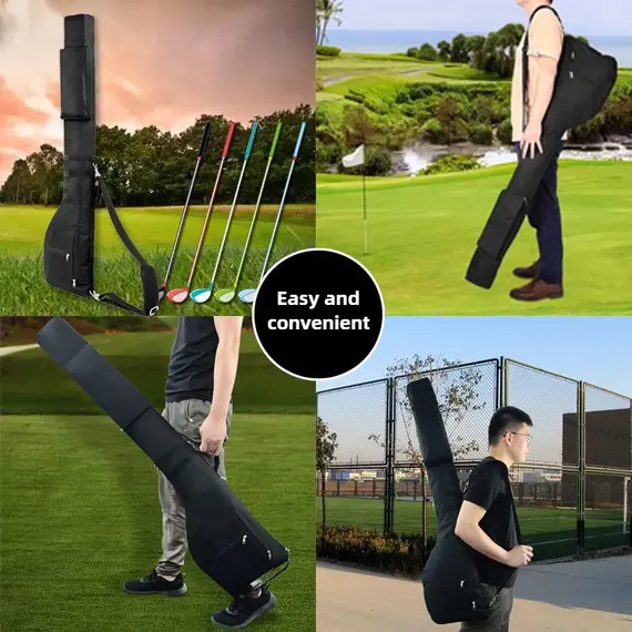 Golf Sunday Bag Golf Club Bag Mini Golf Bag Training Practice Golf Bag Travel Case Foldable