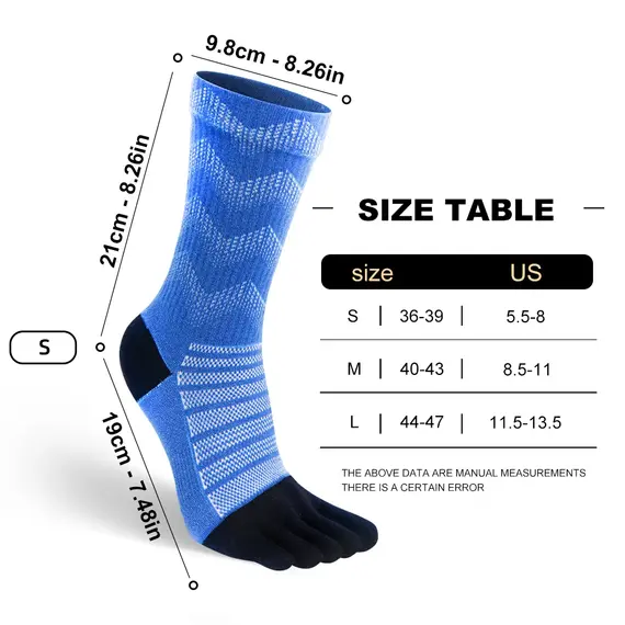 WRELS Merino Wool Thermal Socks for Men Moisture Wicking Thicken Warm Ski Hiking Cushioning Compression Sports Toe Socks
