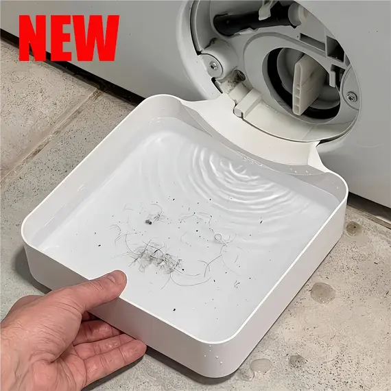Washing Machine Drain Water Collection Tray, Lint Filter and Foreign Object Drip Tray, Clean Laundry Room Water Collection Box